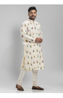 Cotton Printed Long Panjabi For Men (KRP11)